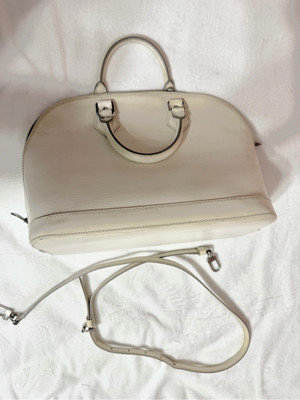 Louis Vuitton Alma PM Epi Leather Handbag